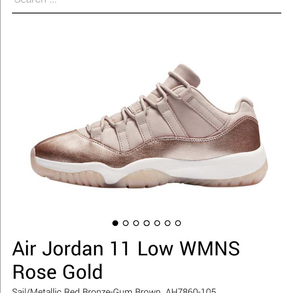 Jordan women rose gold